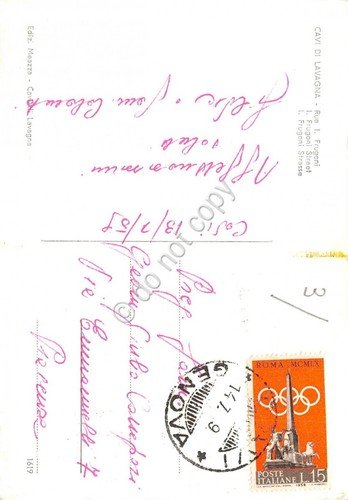 Cartolina Cavi di Lavagna Via Frugoni 1959