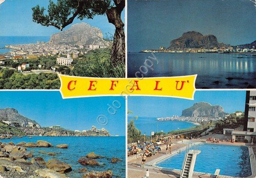 Cartolina Cefal? 4 vedute (Palermo)