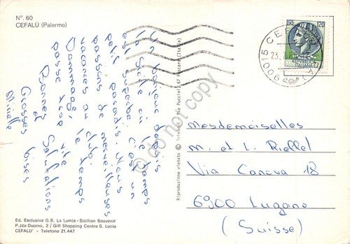 Cartolina Cefal? 4 vedute (Palermo)