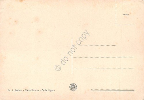 Cartolina Celle Ligure Albergo San Michele