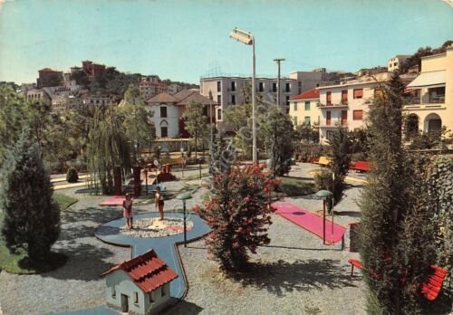 Cartolina Celle Ligure minigolf animata 1965