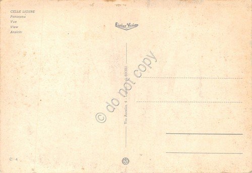 Cartolina Celle Ligure panorama baia spiaggia piccole grinze (Savona) | Immagine Gallery 2