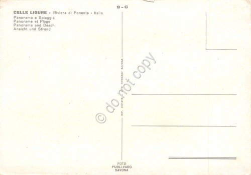 Cartolina Celle Ligure panorama con spiaggia NVG (Savona) | Immagine Gallery 2