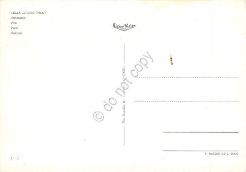 Cartolina Celle Ligure panorama da arcate (Savona) | Immagine Gallery 2