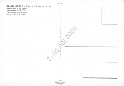 Cartolina Celle Ligure panorama e spiaggia (Savona) | Immagine Gallery 2