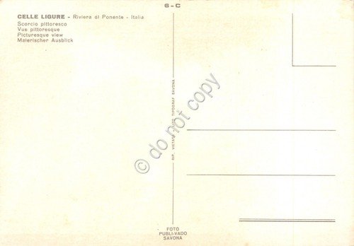 Cartolina Celle Ligure scorcio panoramico NVG (Savona) | Immagine Gallery 2