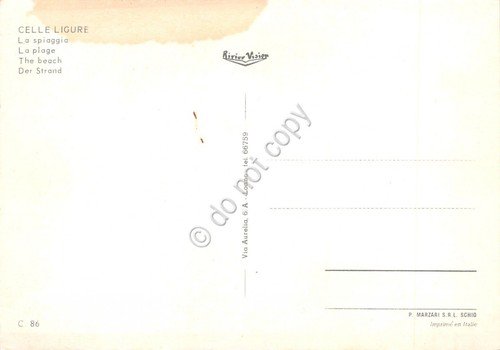 Cartolina Celle Ligure Spiaggia barche (Savona) | Immagine Gallery 2