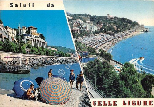 Cartolina Celle Ligure vedutine 1966 (Savona) | Immagine principale
