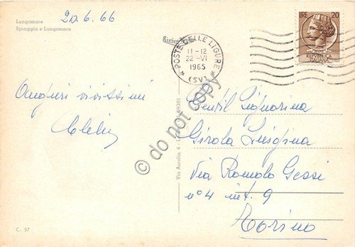 Cartolina Celle Ligure vedutine 1966 (Savona) | Immagine Gallery 2