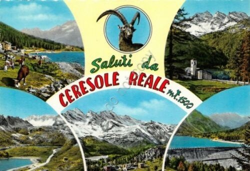 Cartolina Ceresole Reale vedute varie (Torino) | Immagine principale