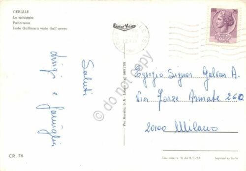 Cartolina Ceriale vedute 1973 (Savona) | Immagine Gallery 2