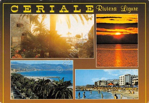 Cartolina Ceriale vedute 1993 (Savona)