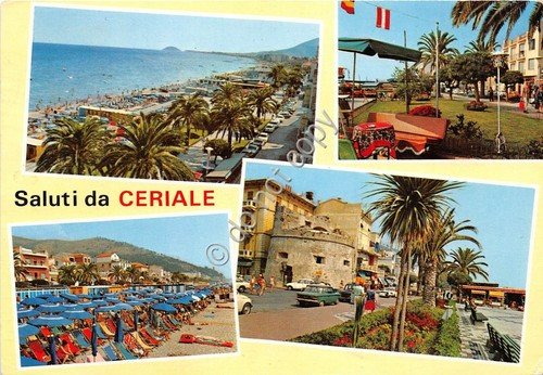 Cartolina Ceriale vedutine 1972 (Savona) | Immagine principale