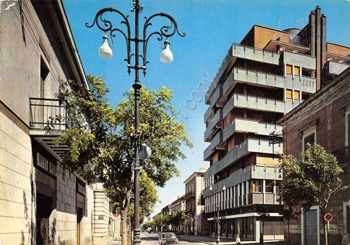 Cartolina Cerignola Via Roma Palazzo Tozzi anni '60