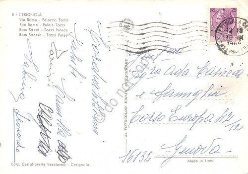 Cartolina Cerignola Via Roma Palazzo Tozzi anni '60 | Immagine Gallery 2