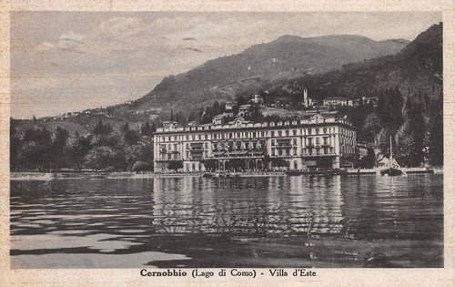 Cartolina Cernobbio Villa D'Este dal Lago 1939 | Immagine principale