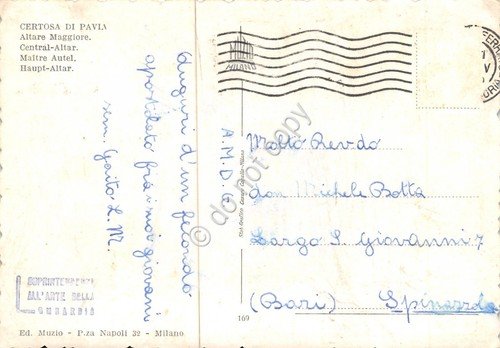 Cartolina Certosa di Pavia Altare Maggiore | Immagine Gallery 2