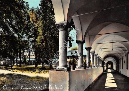 Cartolina Certosa di Pesio Valle Pesio Chiostro 1956 | Immagine principale
