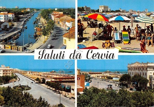 Cartolina Cervia 4 vedute (Ravenna) | Immagine principale