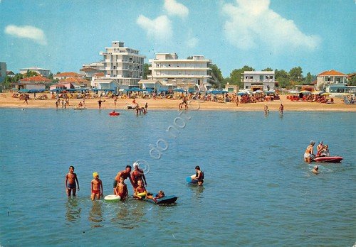 Cartolina Cervia veduta dal mare 1970 | Immagine principale