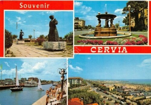 Cartolina Cervia vedute 1986 (Rimini) | Immagine principale