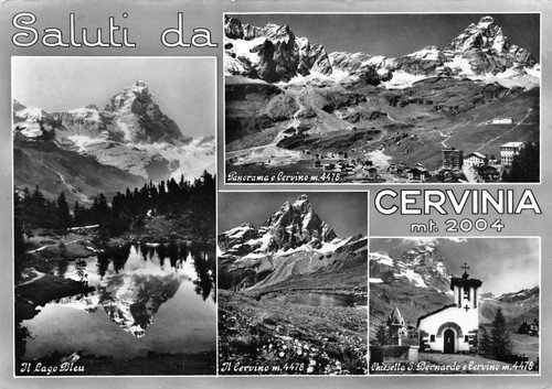Cartolina Cervinia Vedutine 1963 | Immagine principale