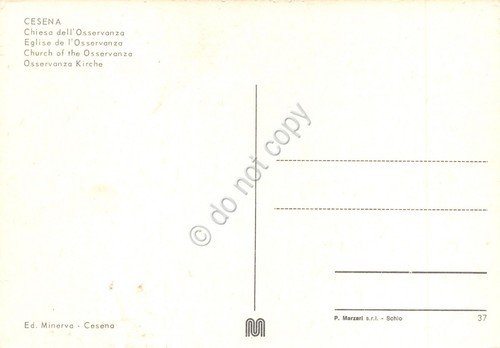 Cartolina Cesena Chiesa dell'osservanza (Forl“) | Immagine Gallery 2