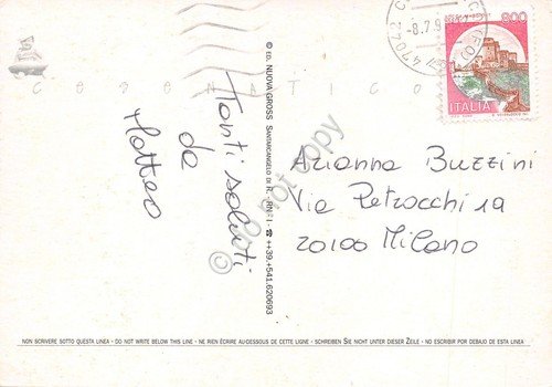 Cartolina Cesenatico complesso piscine toboga | Immagine Gallery 2