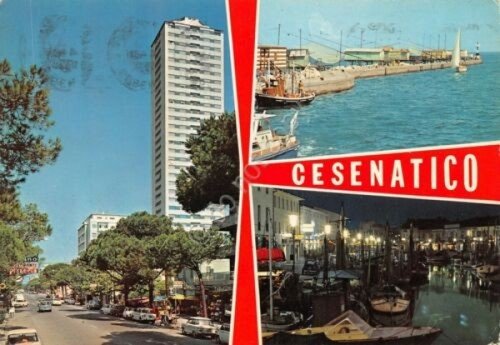 Cartolina Cesenatico vedute 1979 (Rimini)