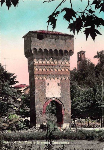 Cartolina Ceva Antica Torre e Campanone colorata | Immagine principale
