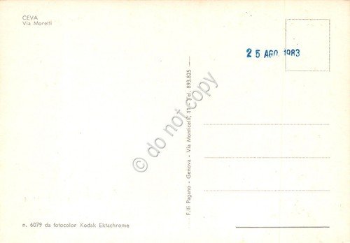 Cartolina Ceva Via Moretti Istituto Bancario San Paolo Striscione Mostra … | Immagine Gallery 2