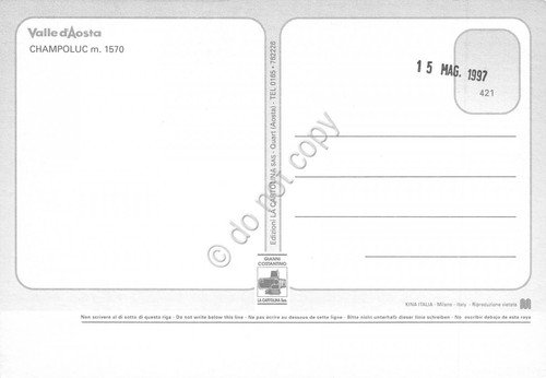 Cartolina Champoluc 4 vedute fiori genziana stella alpina panorama (Aosta) | Immagine Gallery 2