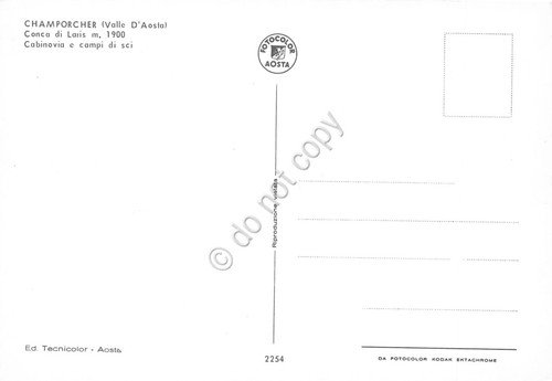 Cartolina Champorcher Conca di Laris Cabinovia anni '70 | Immagine Gallery 2