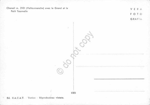 Cartolina Cheneil panorama con Grande e Piccolo Tournalin ED SACAT | Immagine Gallery 2