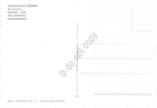 Cartolina Chianciano Terme panorama (Siena) | Immagine Gallery 2