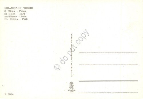 Cartolina Chianciano Terme S. Elena Parco (Siena) | Immagine Gallery 2