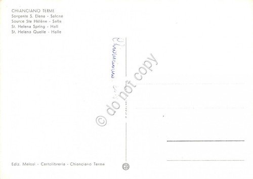 Cartolina Chianciano Terme Sorgente S. Elena salone | Immagine Gallery 2