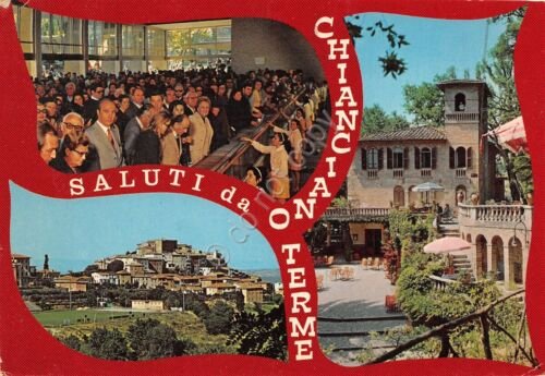 Cartolina Chianciano Terme vedute varie Grafica terme città 1979