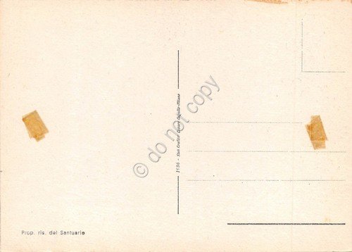 Cartolina Chiavari Cattedrale N.S. dell'Orto Madonna sul muro Borzone (Genova)