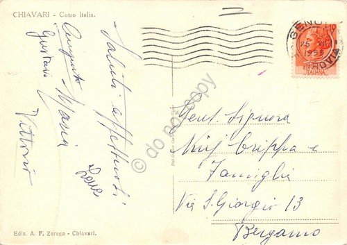 Cartolina Chiavari Corso Italia 1955 | Immagine Gallery 2