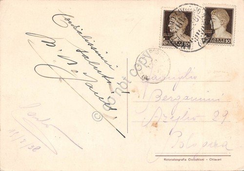 Cartolina Chiavari Panorama 1938