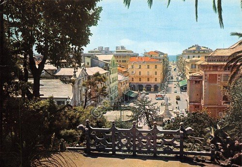 Cartolina Chiavari scorcio panoramico da Villa Rocca 1969