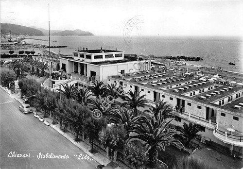 Cartolina Chiavari Stabilimento Lido 1965