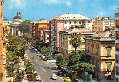 Cartolina Chiavari Via Arata 1973 | Immagine principale