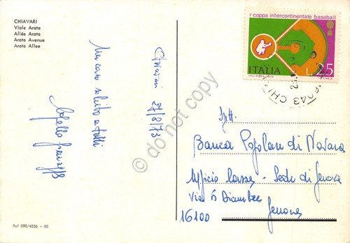 Cartolina Chiavari Via Arata 1973 | Immagine Gallery 2