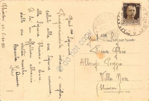 Cartolina Chiavari Via Nino Bixio animata 1940
