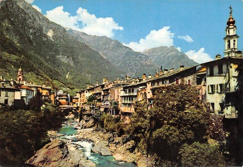 Cartolina Chiavenna Panorama parziale 1967 (Sondrio) | Immagine principale