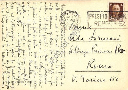 Cartolina Chiesa con monaco Scoffone anni '30
