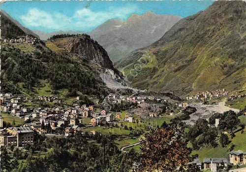 Cartolina Chiesa Valmalenco Panorama 1965 (Sondrio)