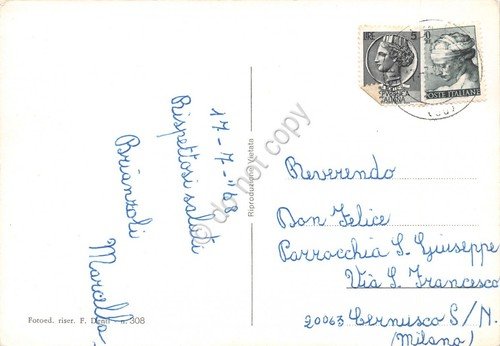 Cartolina Chiesa Valmalenco vedute ovovia 1968 (Sondrio) | Immagine Gallery 2
